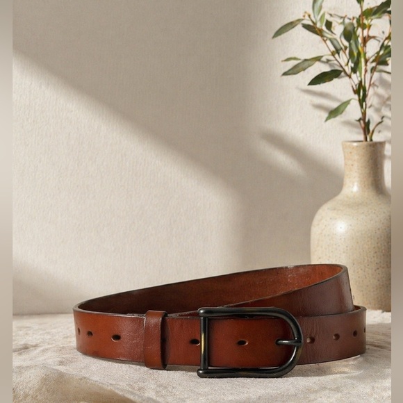 Wilfred Accessories - Wilfred Aritzia Leather Belt Size S Cognac Brown Minimalist Classic